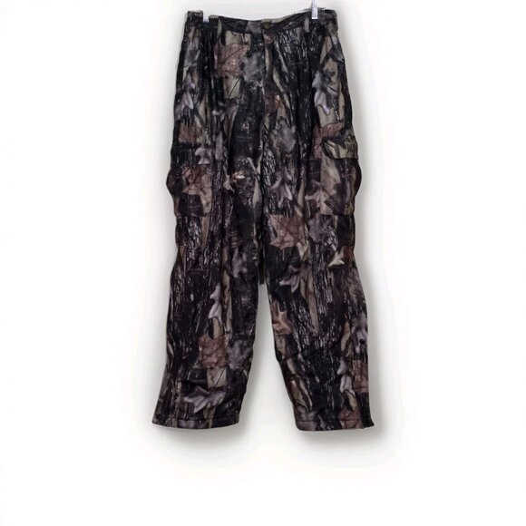 Backwoods Camo Hunting Pants Men L Pure Camo Vertical HD Insulated Lined Pockets - Picture 1 of 16